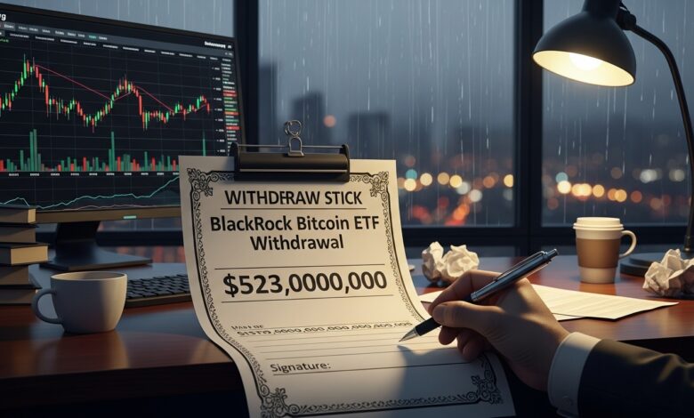 Investors pull record $523 million from BlackRock's flagship bitcoin ETF