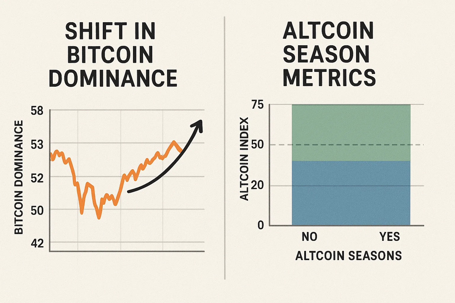 Shift in Bitcoin Dominance & Altcoin Season Metrics