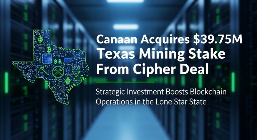 Canaan Acquires $39.75M Texas Mining Stake From Cipher Deal Canaan Acquires $39.75M Texas Mining Stake From Cipher Deal