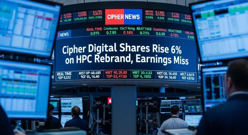 Cipher Digital Shares Rise 6% on HPC Rebrand, Earnings Miss
