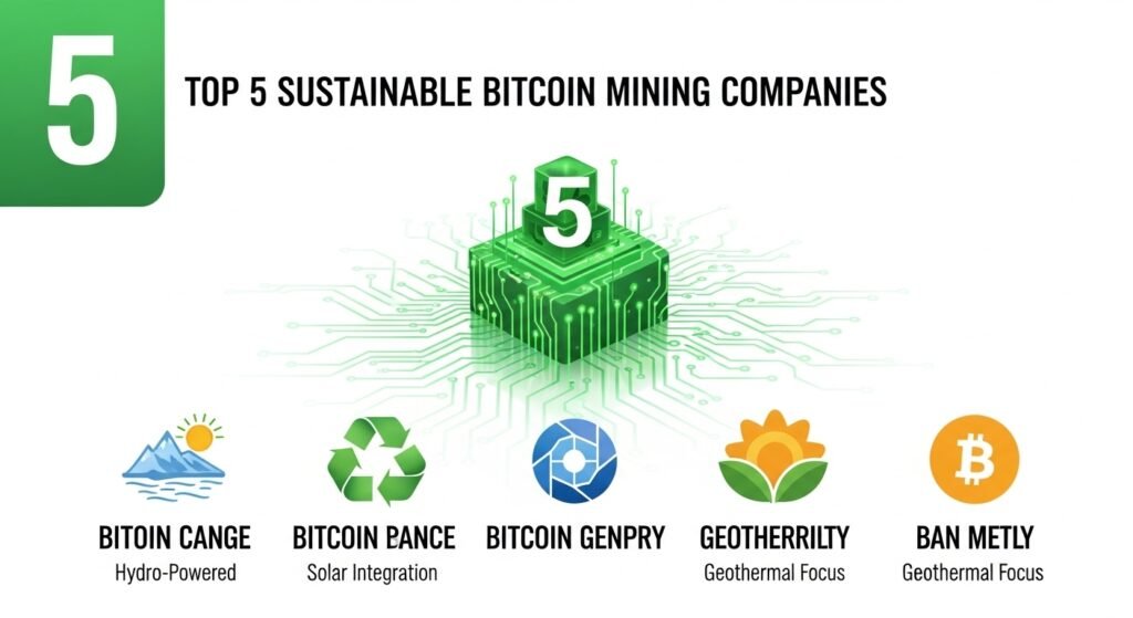 Top 5 Sustainable Bitcoin Mining Companies to Watch Out For in 2023 Top 5 Sustainable Bitcoin Mining Companies to Watch Out For in 2023