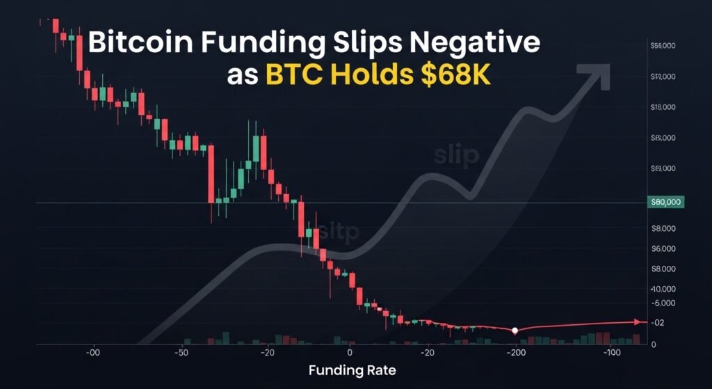 Bitcoin Funding Slips Negative as BTC Holds $68K Bitcoin Funding Slips Negative as BTC Holds $68K